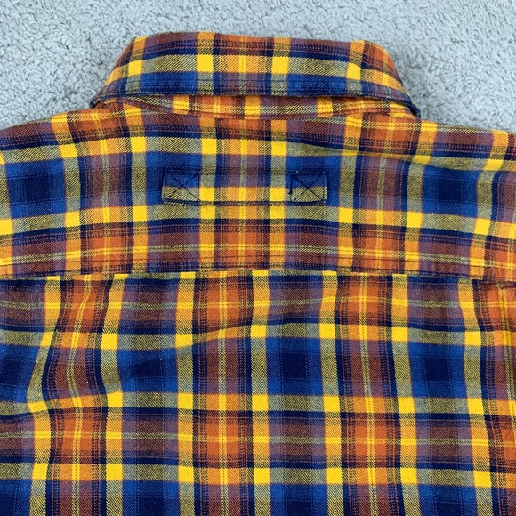 Duluth Trading Shirt Mens XL Brown Plaid Free Swinging Flannel Outdoor Rugged - Picture 4 of 11